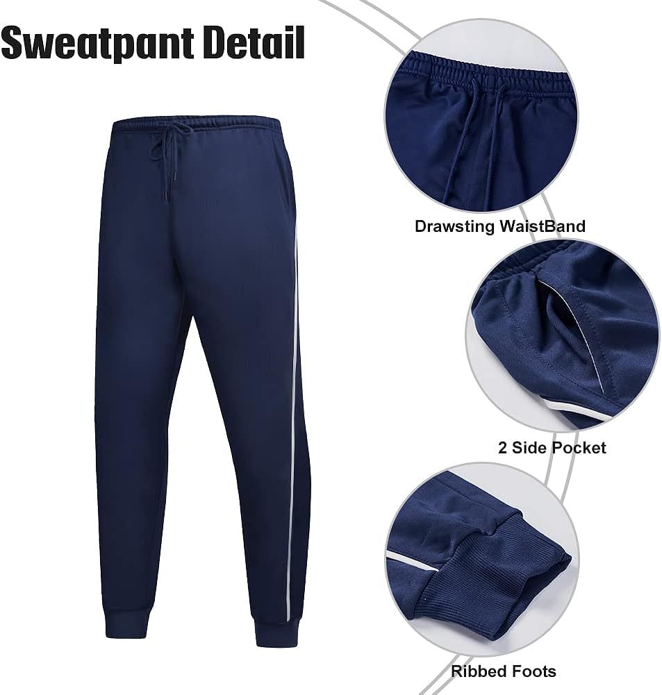 Men's Casual Tracksuit Long Sleeve Running Jogging Athletic Sports Set