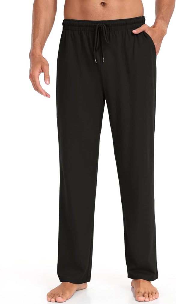 Men Cotton Knit  Yoga Pants Casual