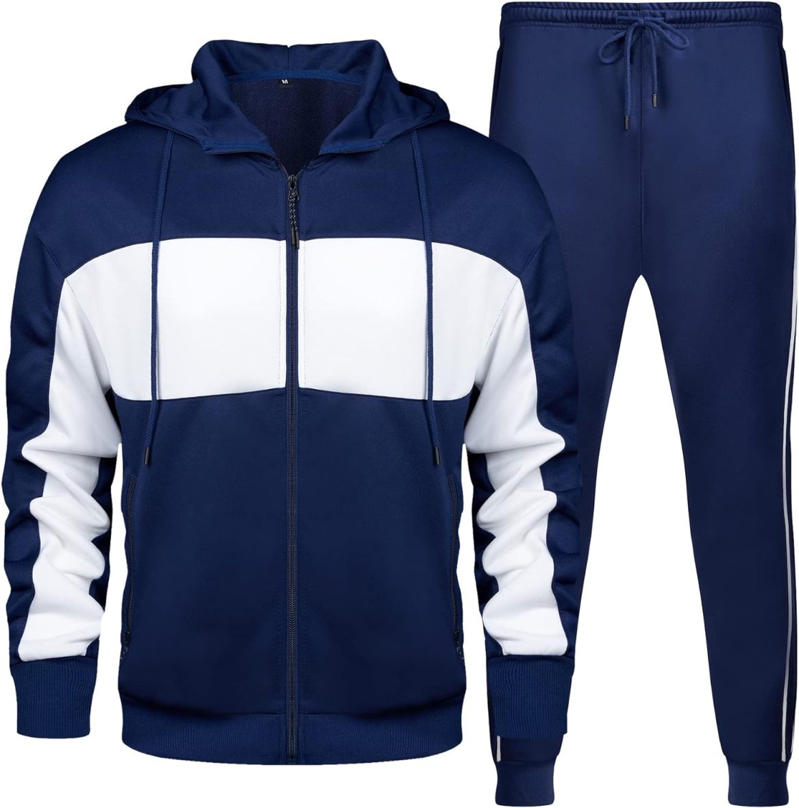 Men's Casual Tracksuit Long Sleeve Running Jogging Athletic Sports Set