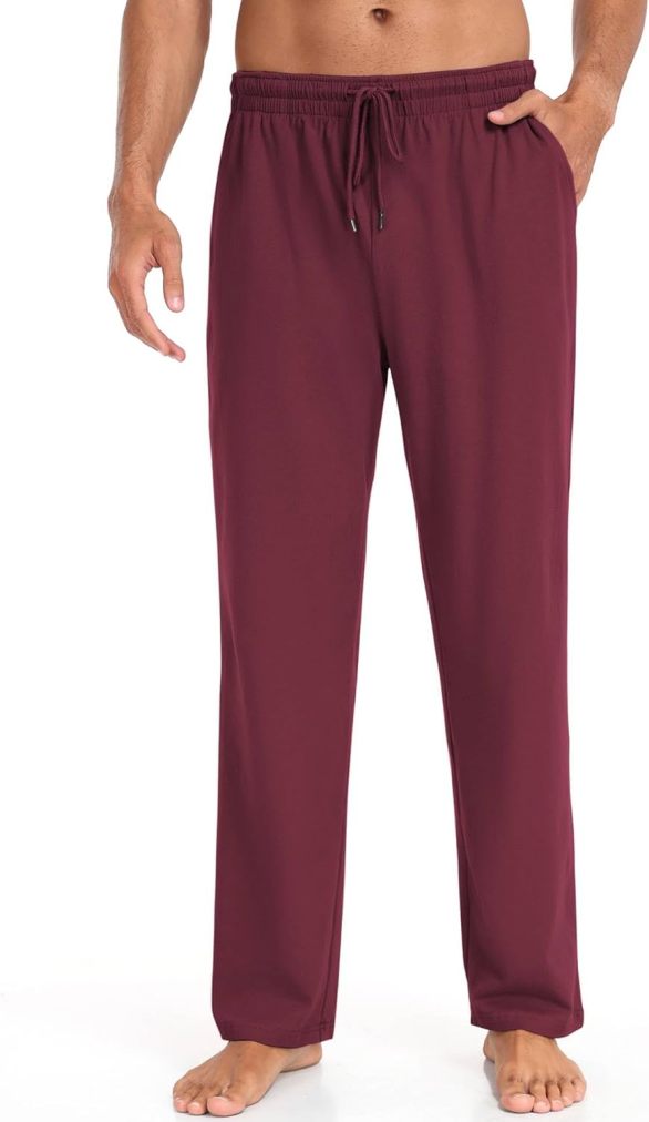 Men Cotton Knit  Yoga Pants Casual