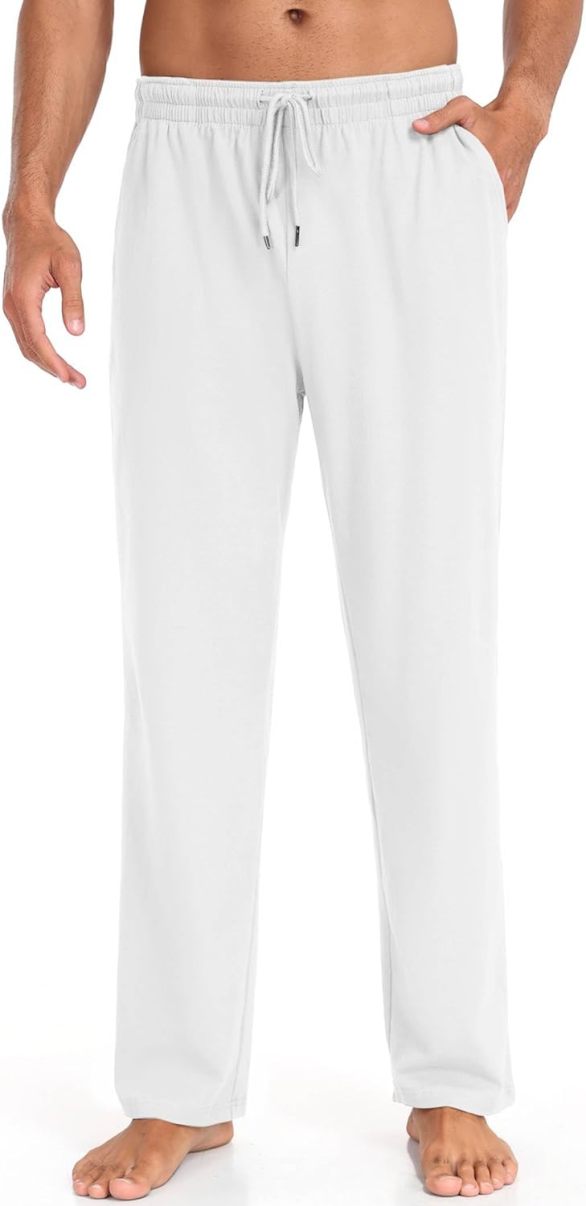 Men Cotton Knit  Yoga Pants Casual