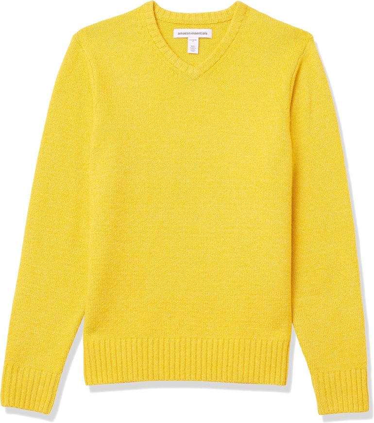 Men's Long-Sleeve Soft Touch V-Neck Sweater