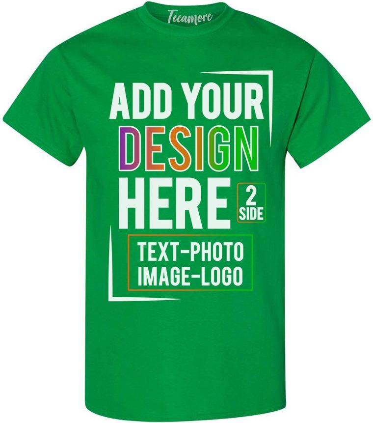 Custom  Men &Women  Front Back Side T-Shirt