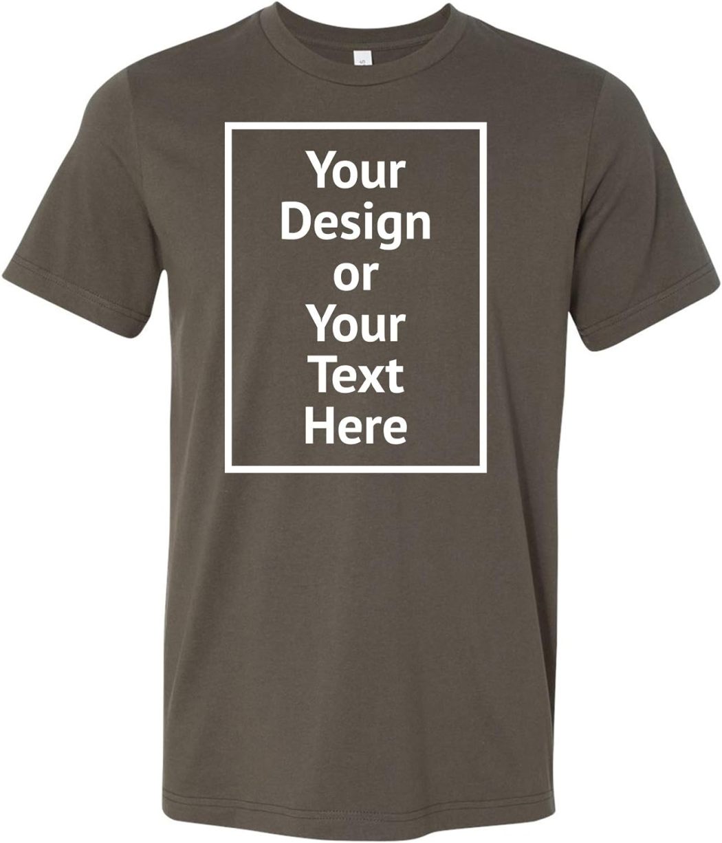 Custom Shirt for Men Women Personalized Add Your Image T-Shirt Add Your Text Photo - Front/Back Print