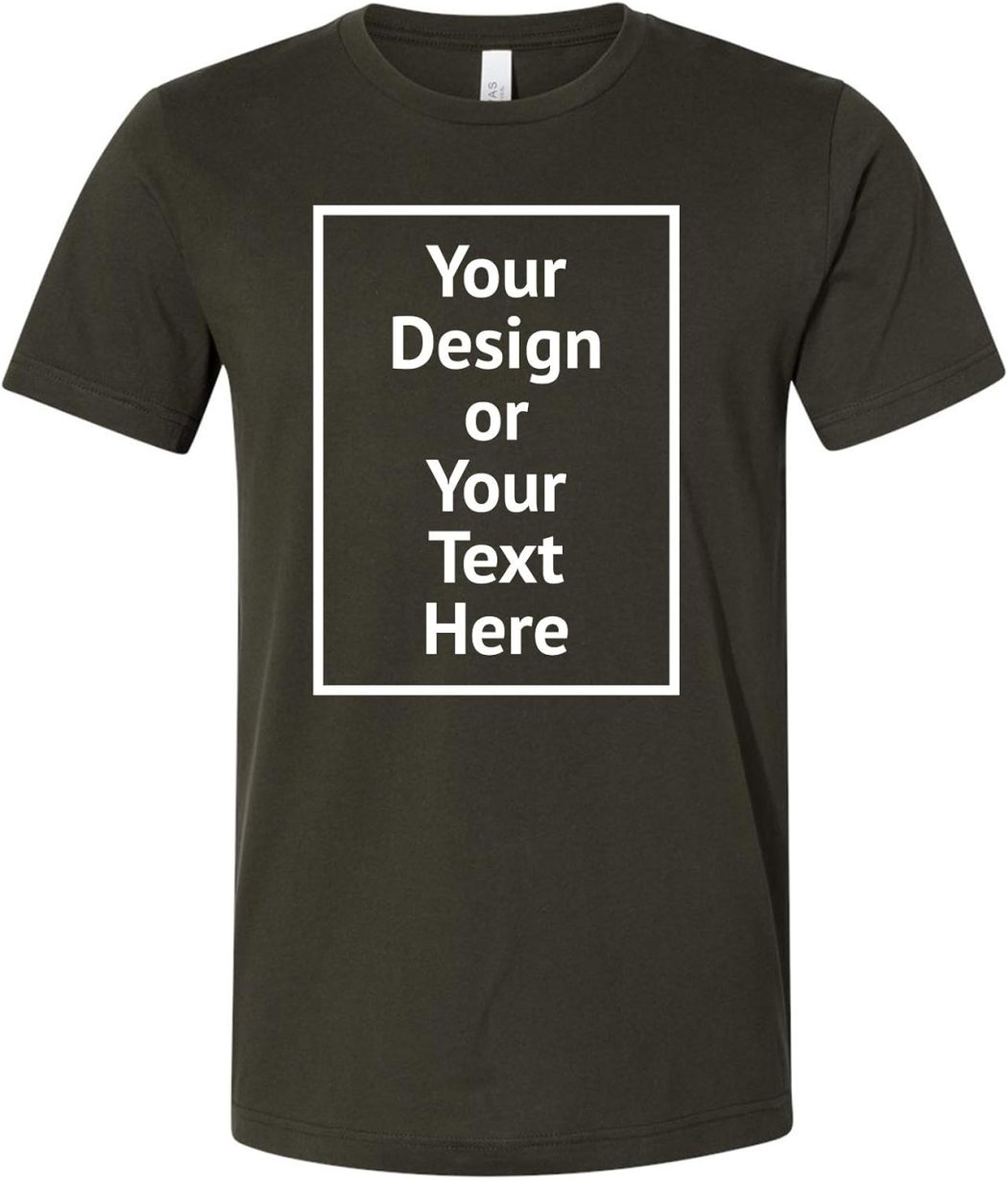 Custom Shirt for Men Women Personalized Add Your Image T-Shirt Add Your Text Photo - Front/Back Print