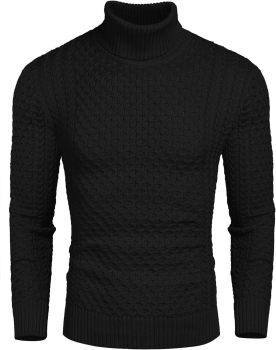 Men's  Casual Knitted Twisted Pullover Solid Sweaters