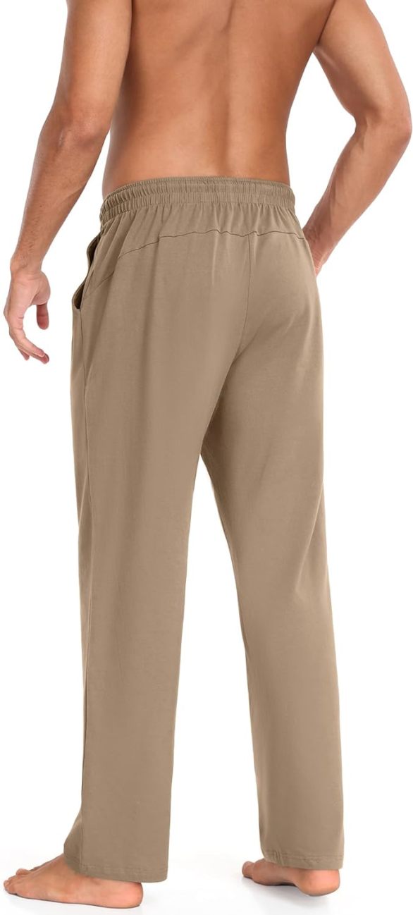 Men Cotton Knit  Yoga Pants Casual