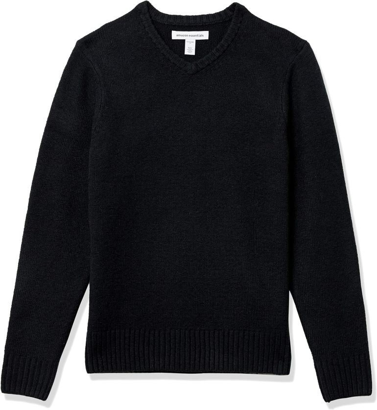 Men's Long-Sleeve Soft Touch V-Neck Sweater