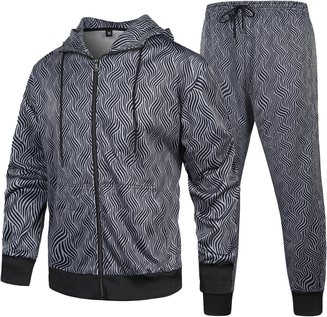 Men's Casual Tracksuit Long Sleeve Running Jogging Athletic Sports Set