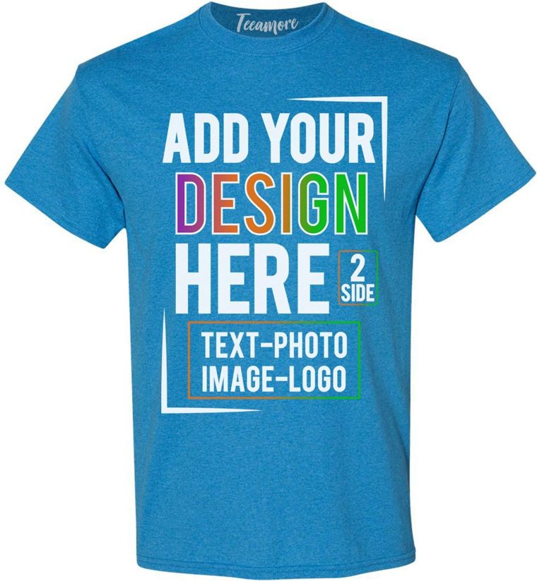 Custom  Men &Women  Front Back Side T-Shirt