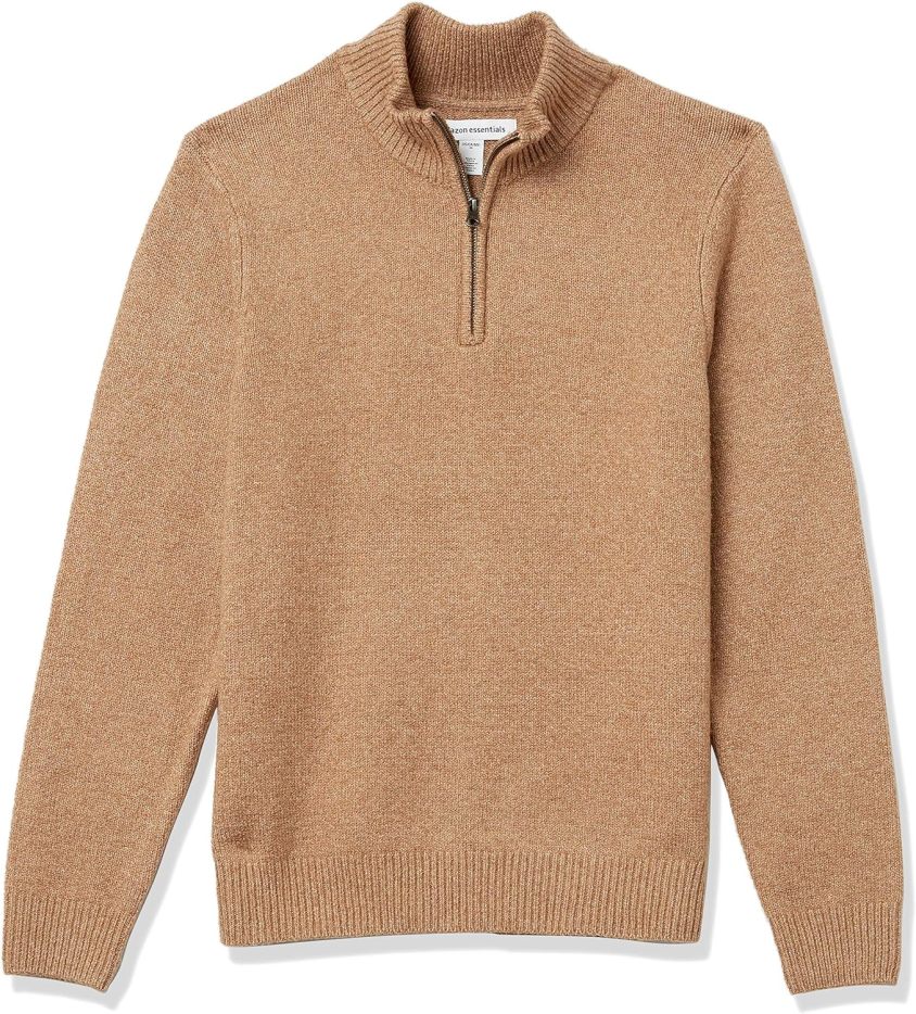 Men's Long-Sleeve Soft Touch Quarter-Zip Sweater
