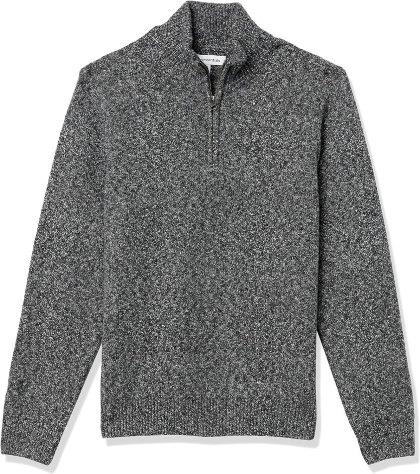 Men's Long-Sleeve Soft Touch Quarter-Zip Sweater