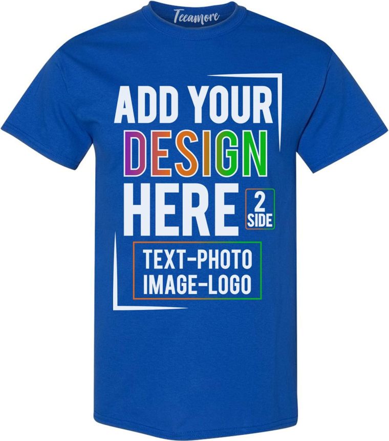 Custom  Men &Women  Front Back Side T-Shirt