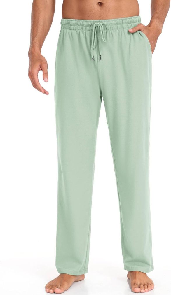 Men Cotton Knit  Yoga Pants Casual