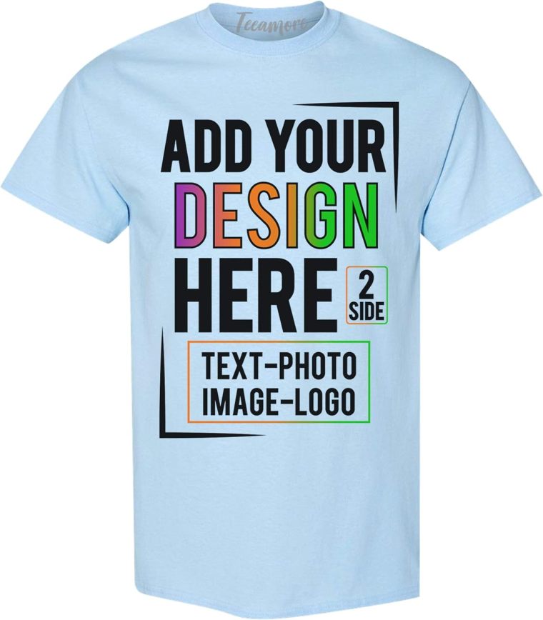 Custom  Men &Women  Front Back Side T-Shirt