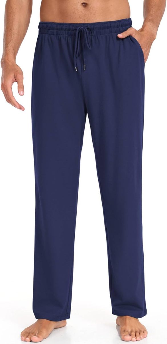 Men Cotton Knit  Yoga Pants Casual