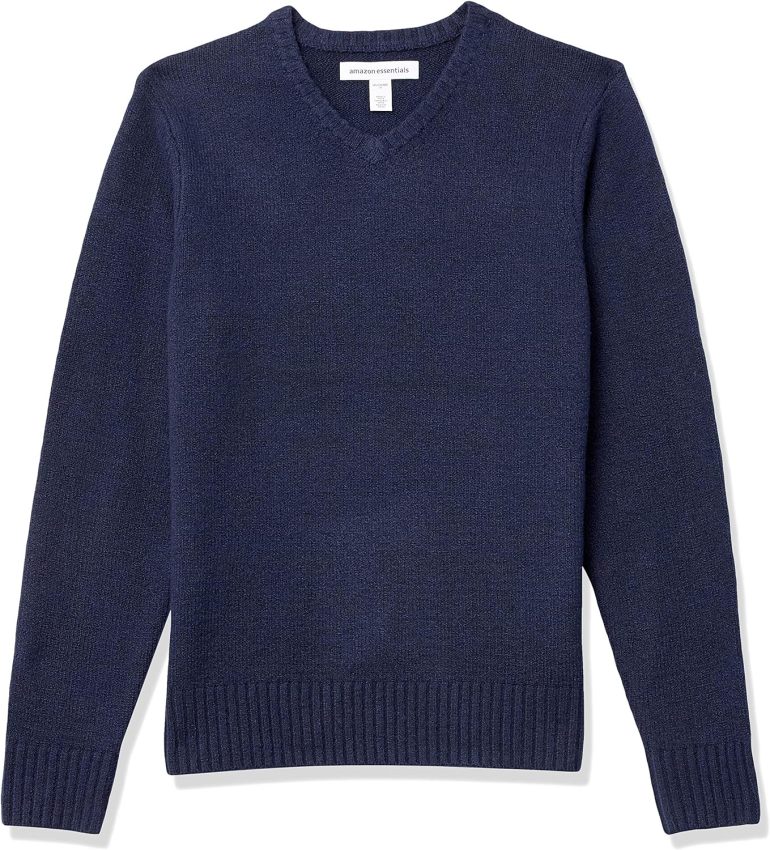 Men's Long-Sleeve Soft Touch V-Neck Sweater