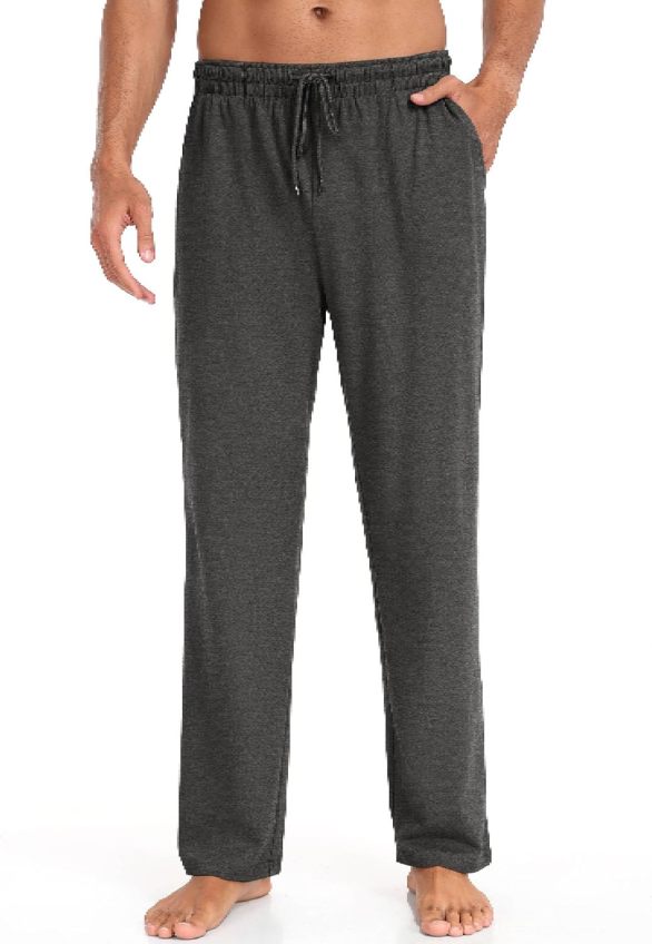 Men Cotton Knit  Yoga Pants Casual