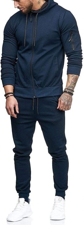 Men's 2 Piece Hooded Athletic Sweatsuits