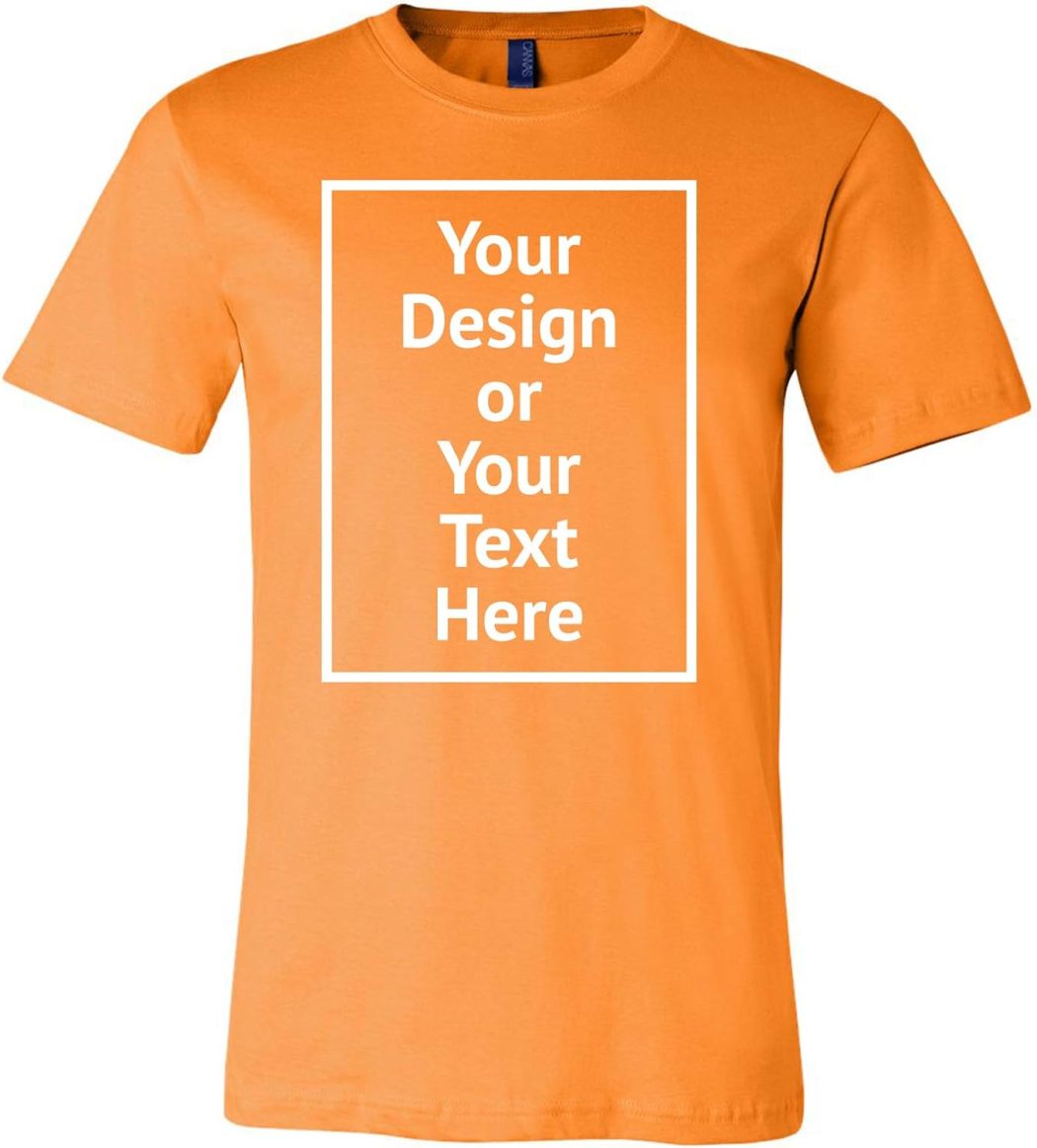 Custom Shirt for Men Women Personalized Add Your Image T-Shirt Add Your Text Photo - Front/Back Print