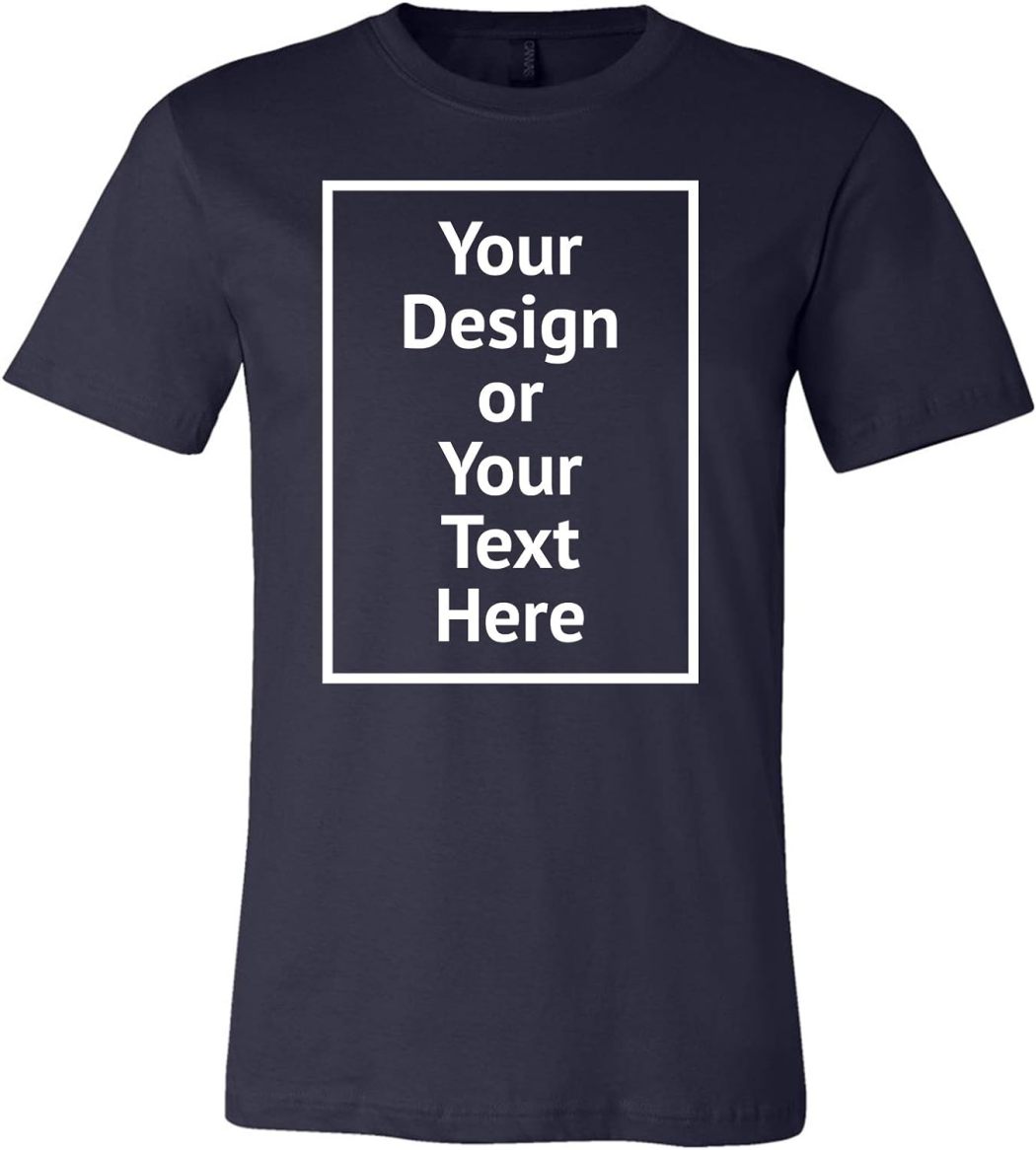 Custom Shirt for Men Women Personalized Add Your Image T-Shirt Add Your Text Photo - Front/Back Print