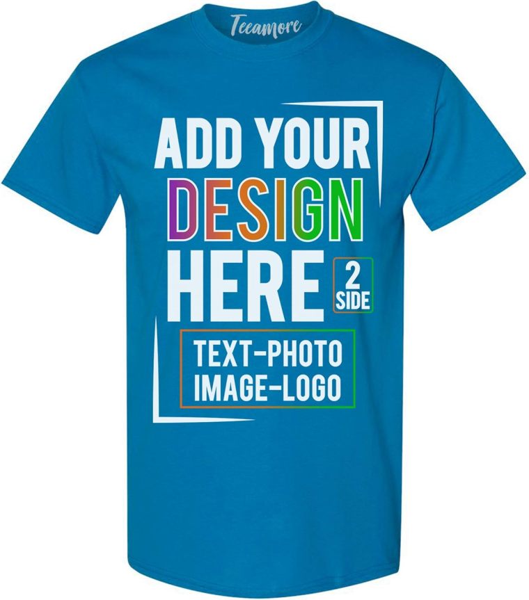 Custom  Men &Women  Front Back Side T-Shirt