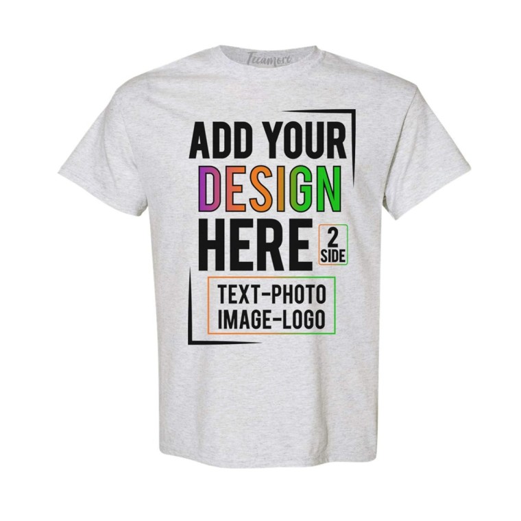 Custom  Men &Women  Front Back Side T-Shirt
