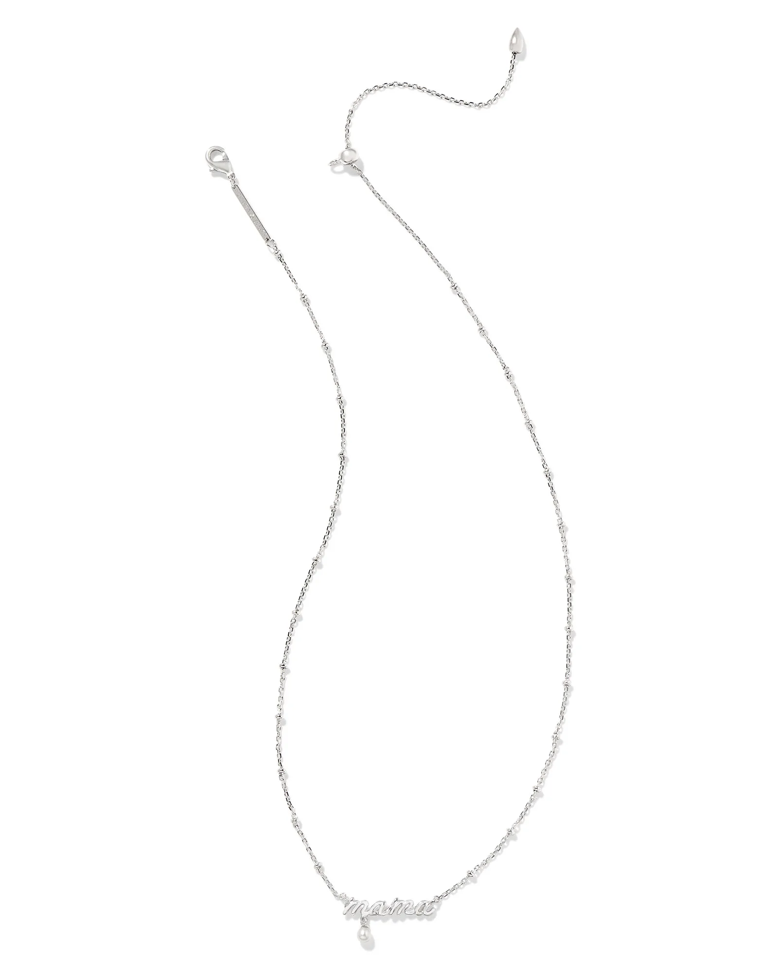 Mama Script Pendant Necklace in Gold