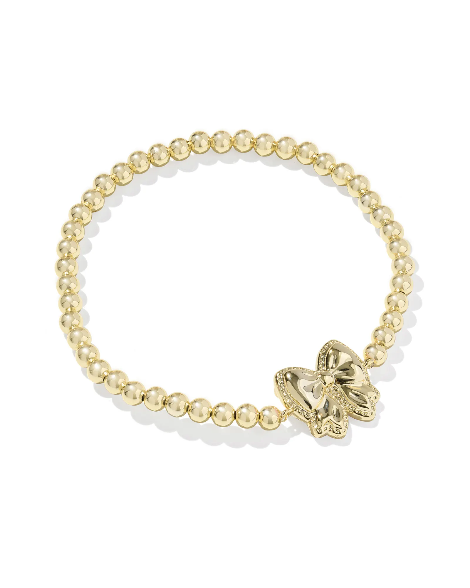 Haley Bow Gold Stretch Bracelet