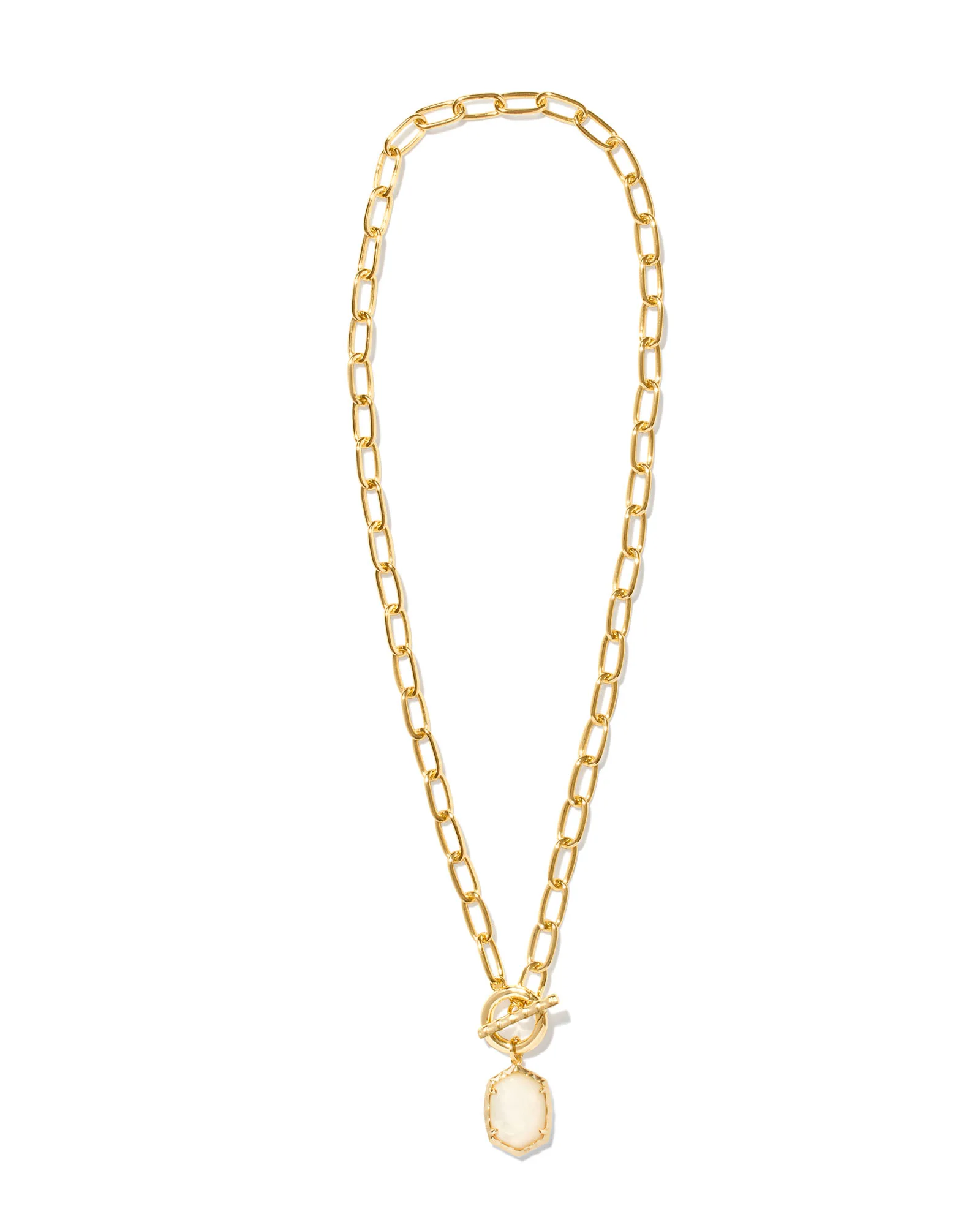 Daphne Convertible Gold Link and Chain Necklace in Light