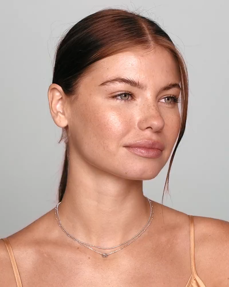 Emilie Gold Multi Strand Necklace in Iridescent Drusy