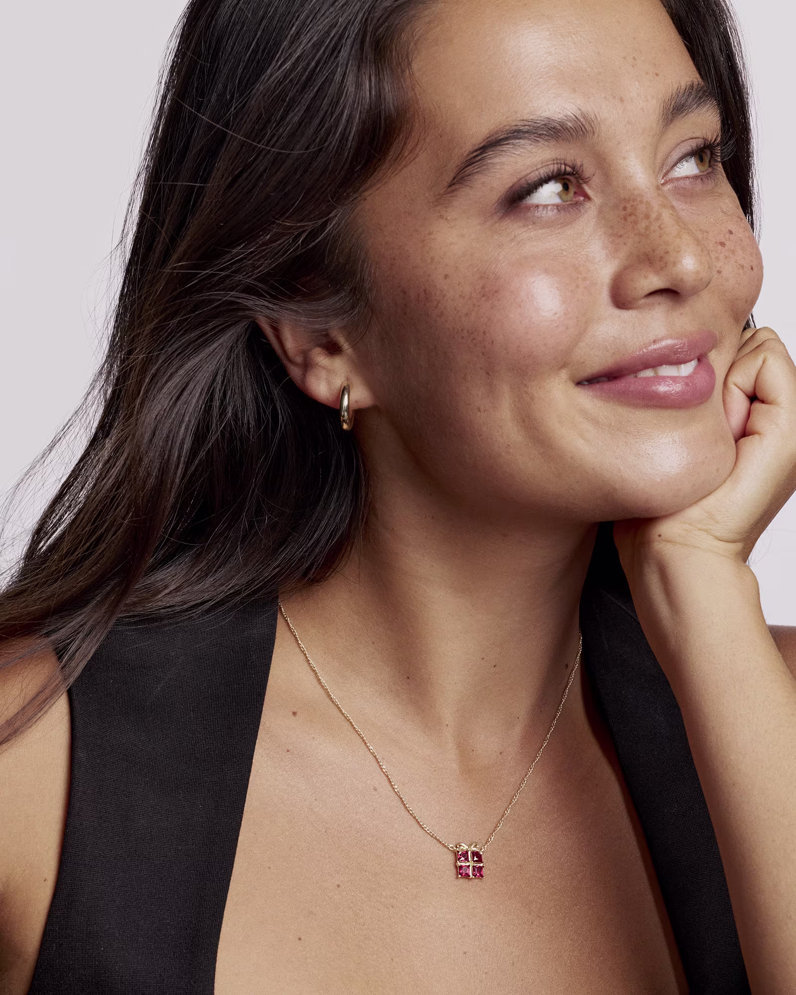 Present Gold Short Pendant Necklace