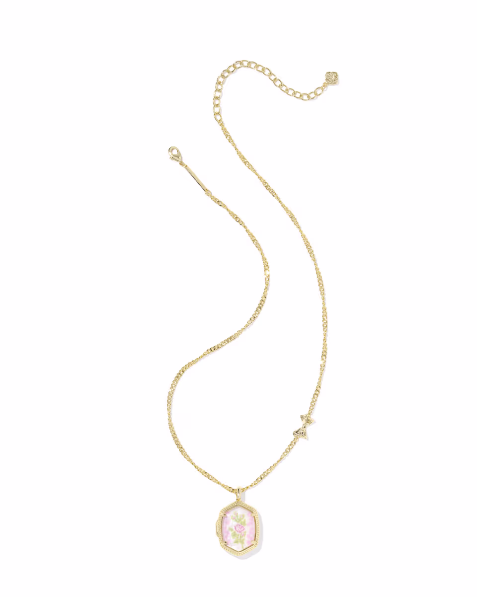 Kendra Scott x LoveShackFancy Daphne Gold Locket Necklace