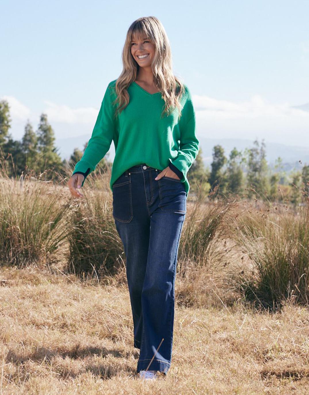 Wide Leg Jean - Indigo