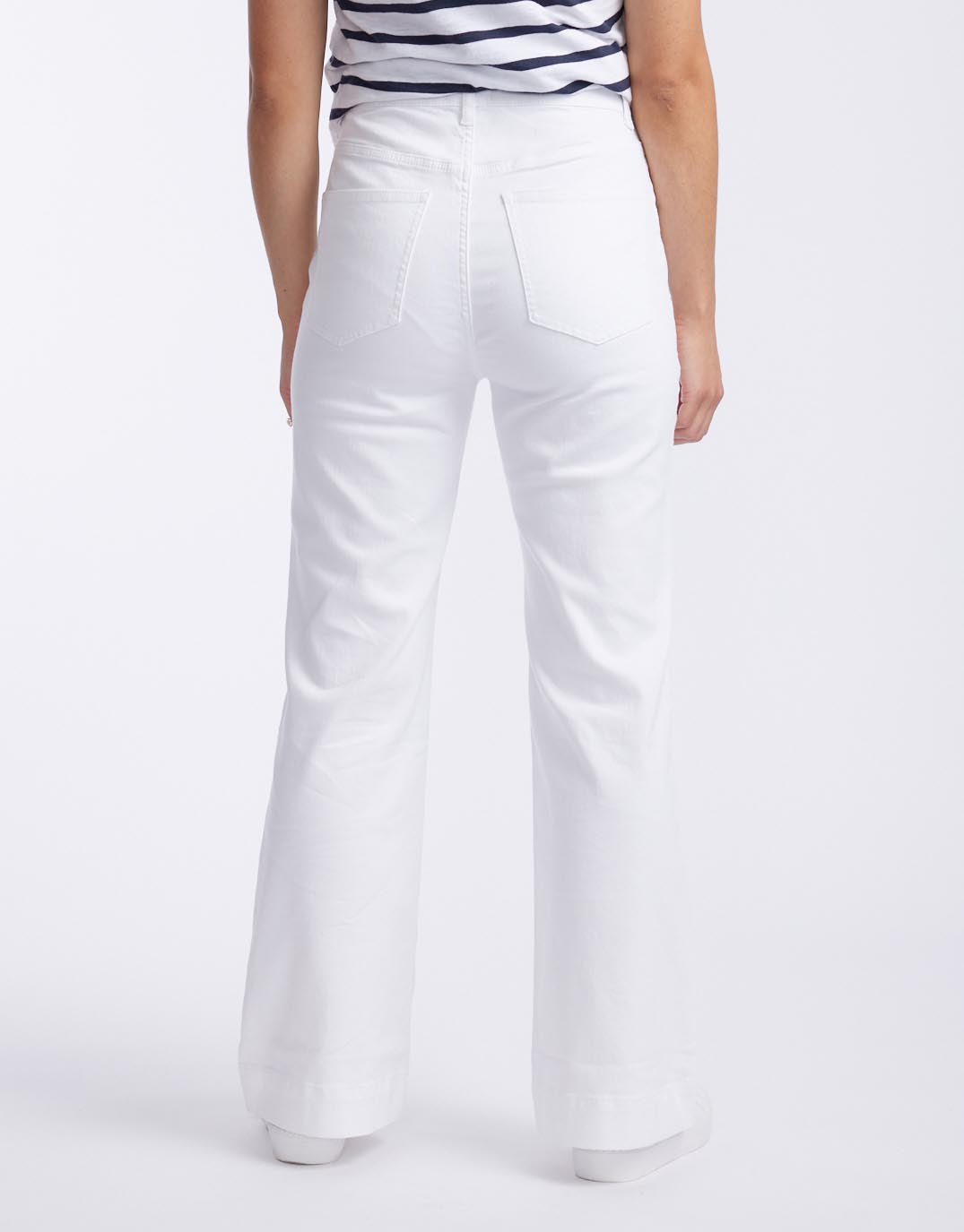 Wide Leg Jean - White