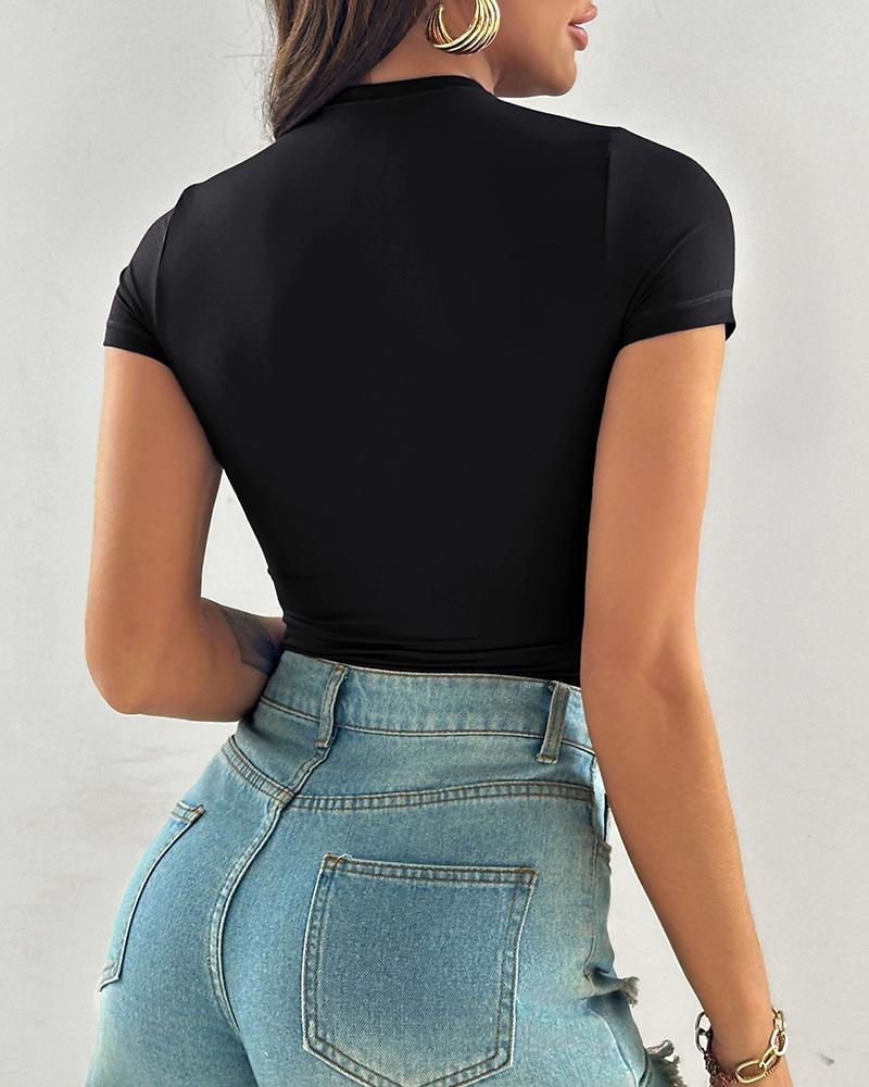 2-Pack Crewneck Short Sleeve Tee Slim Fit Basic T-Shirts