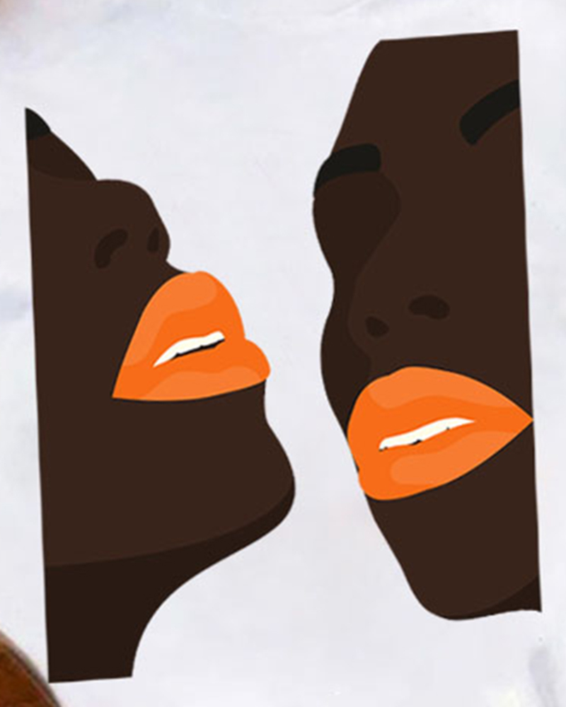 Figure Print Crew Neck Casual T-shirt