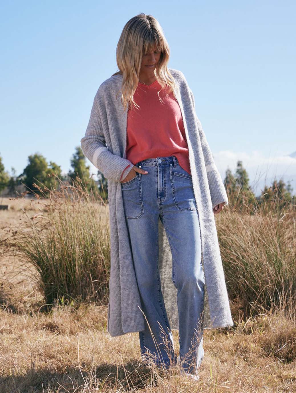 Wide Leg Jean - Vintage Blue