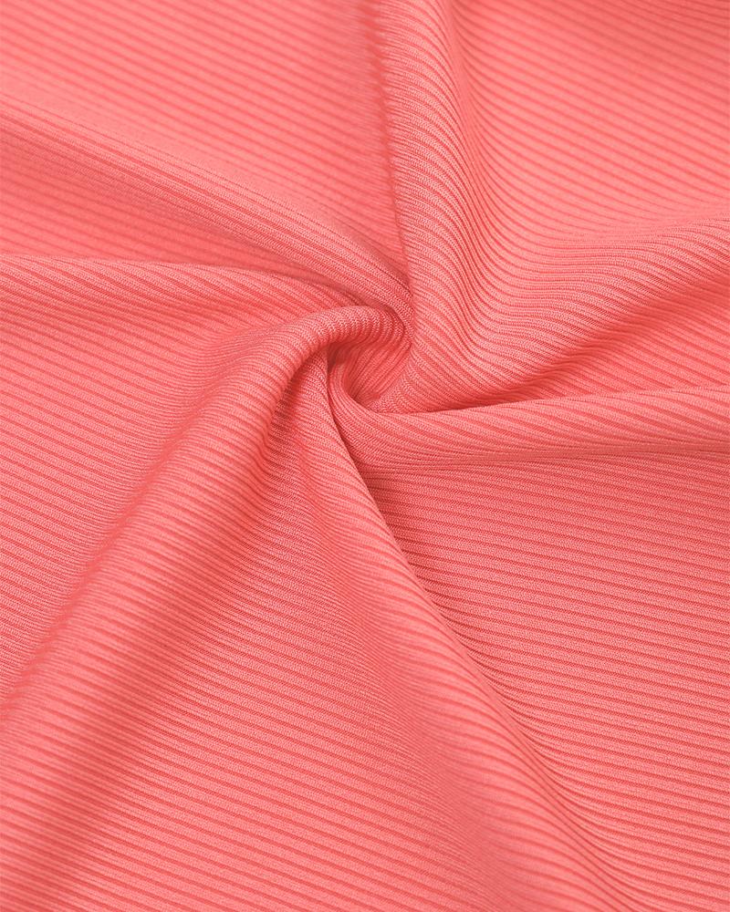 Long Sleeve T Shirts Button Down Slim Fit Tops Crewneck Ribbed Top