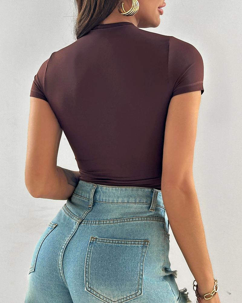 2-Pack Crewneck Short Sleeve Tee Slim Fit Basic T-Shirts