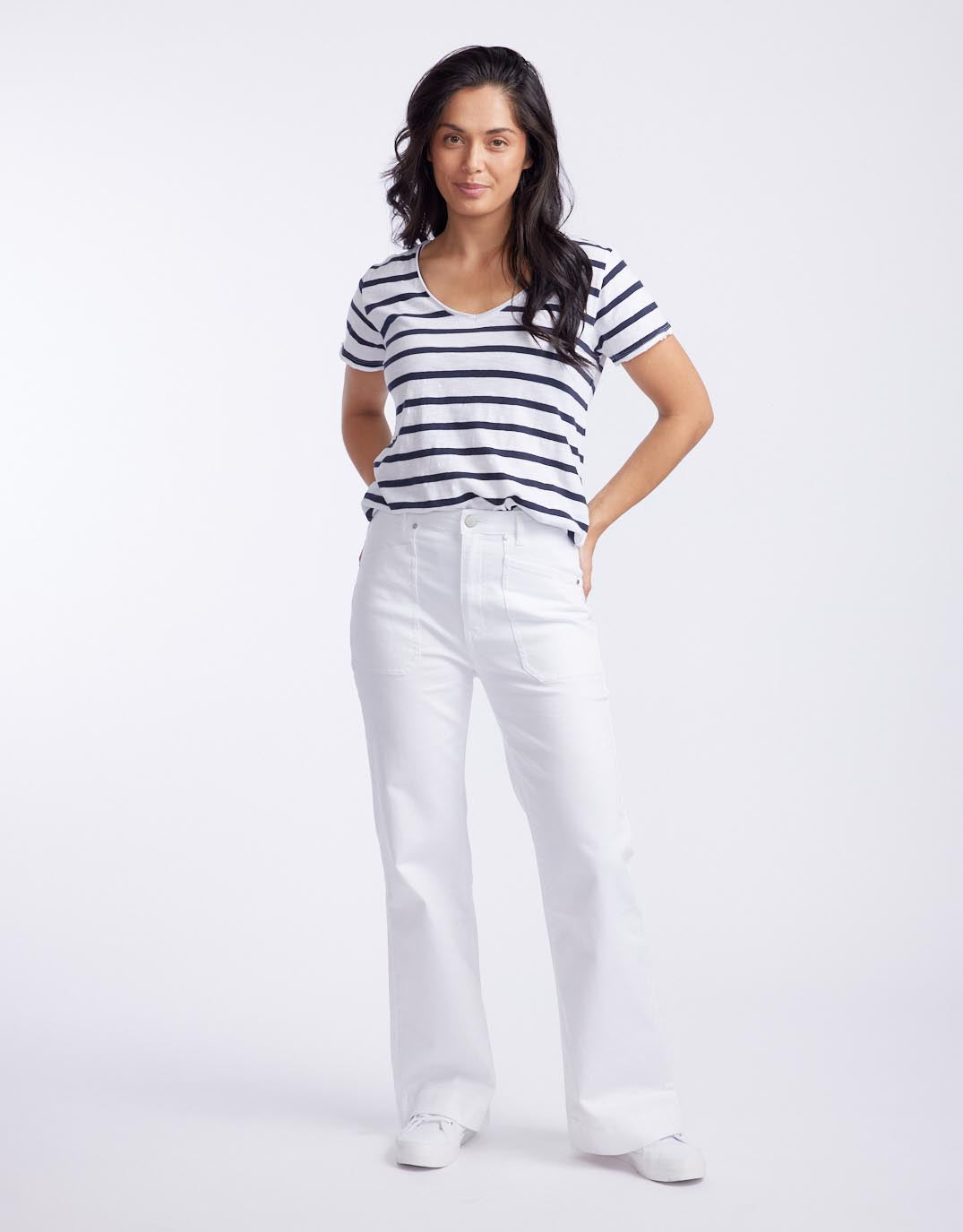 Wide Leg Jean - White