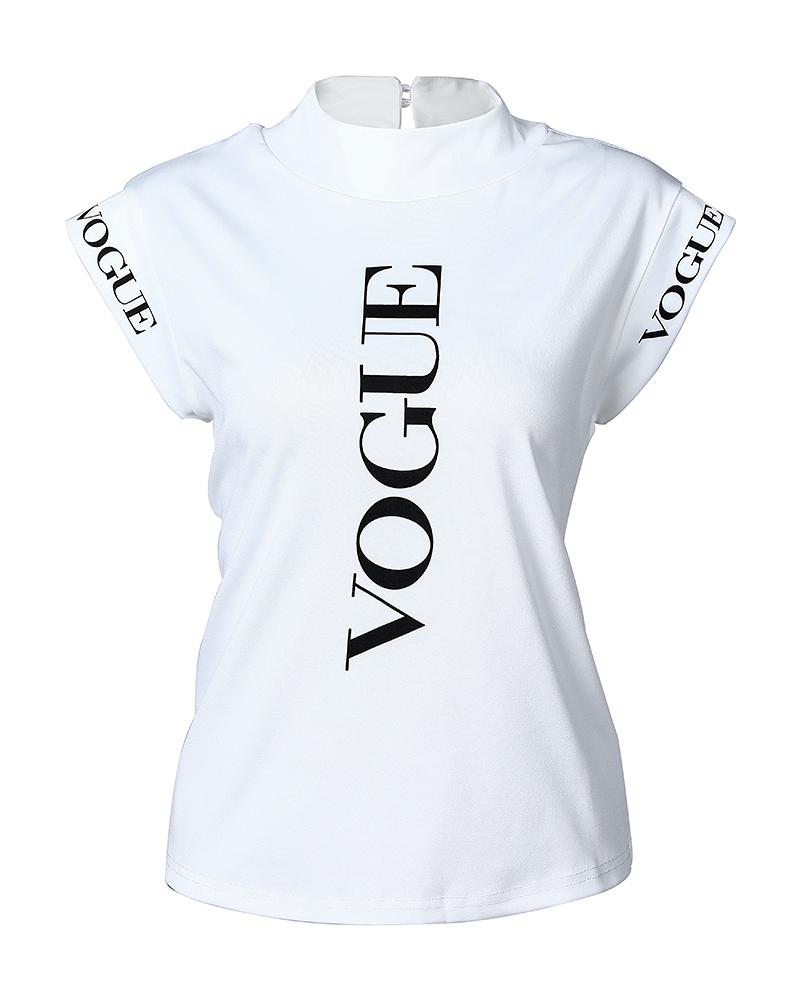 Short Sleeve Letter Print T-Shirt