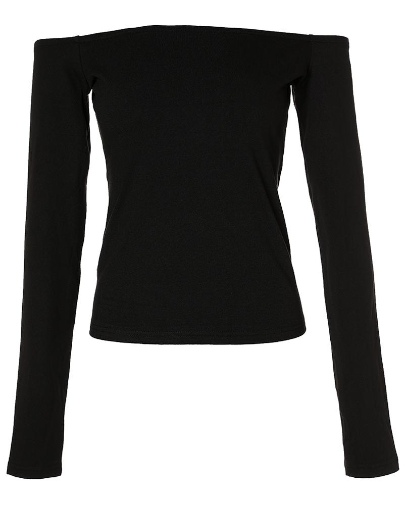 Contrast Lace Cutout Long Sleeve Top