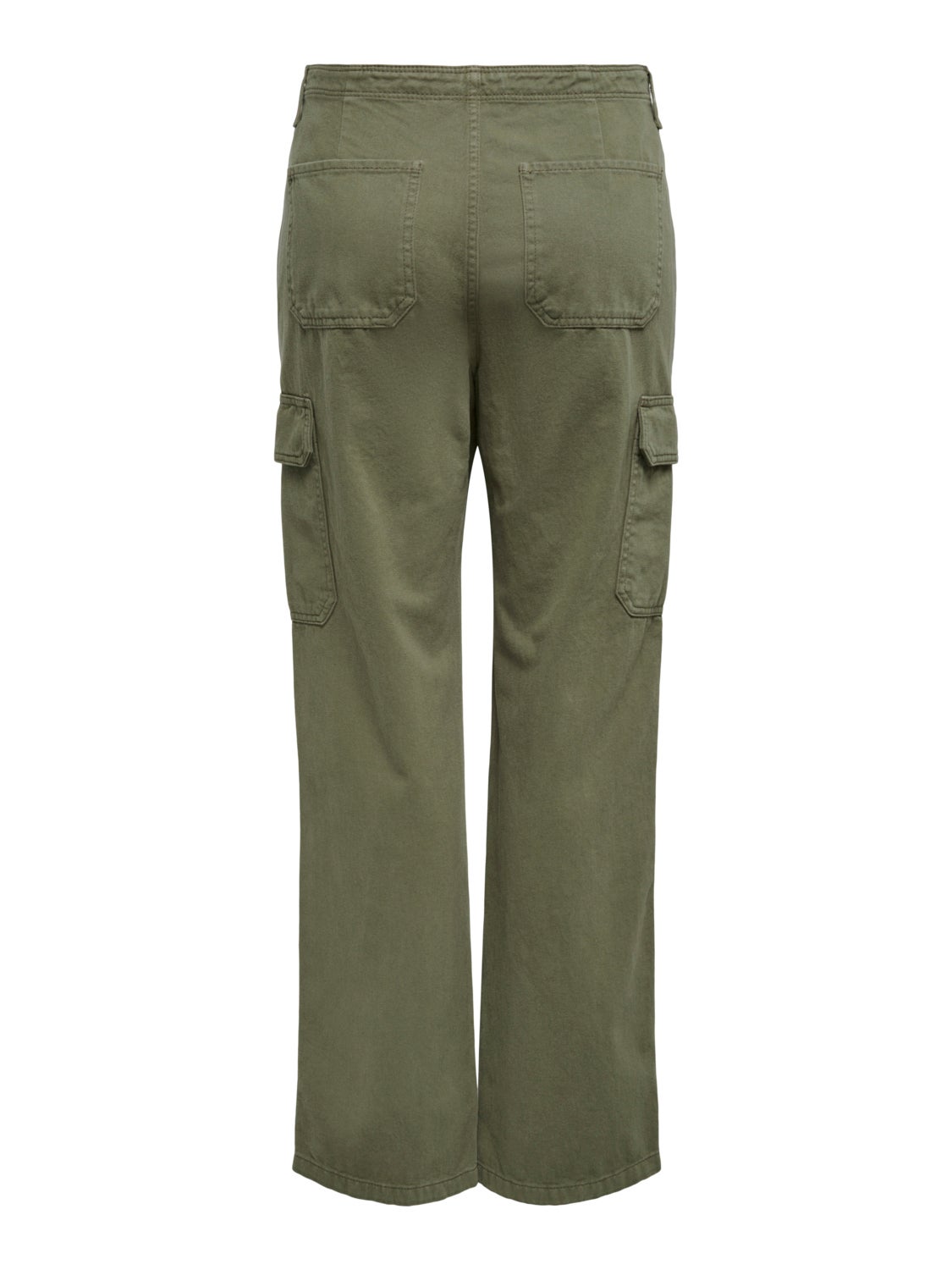 Loose fit cargo pants with high waist