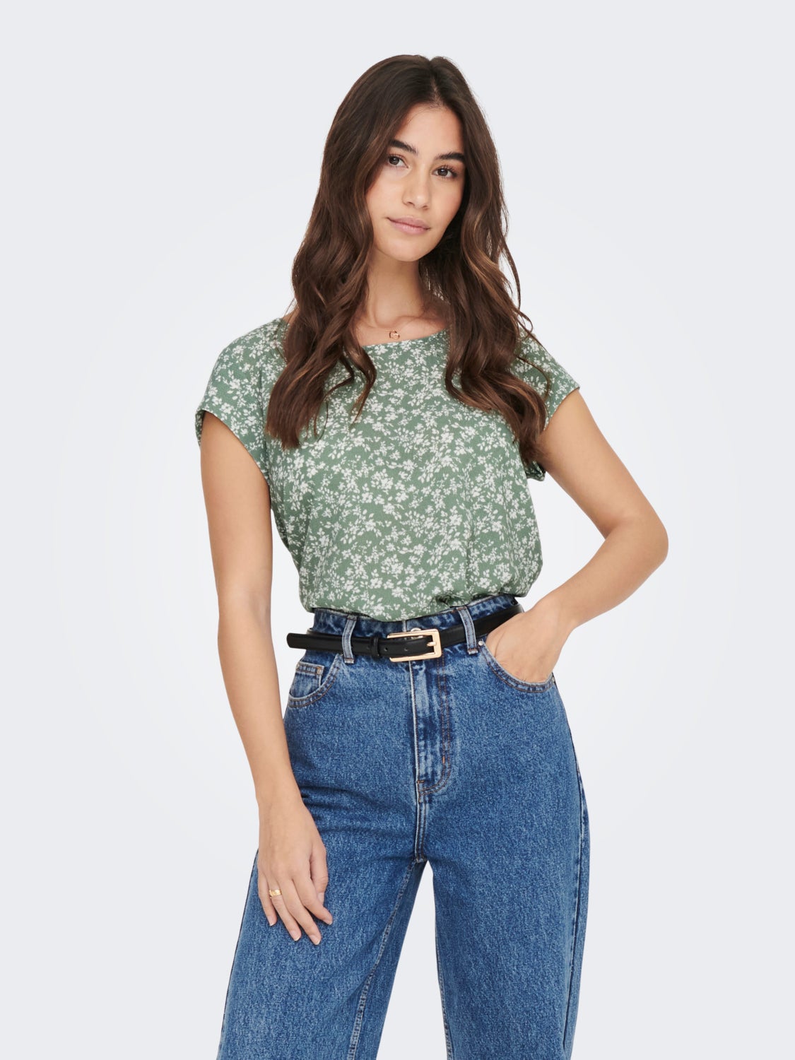 Printed Short Sleeved Top