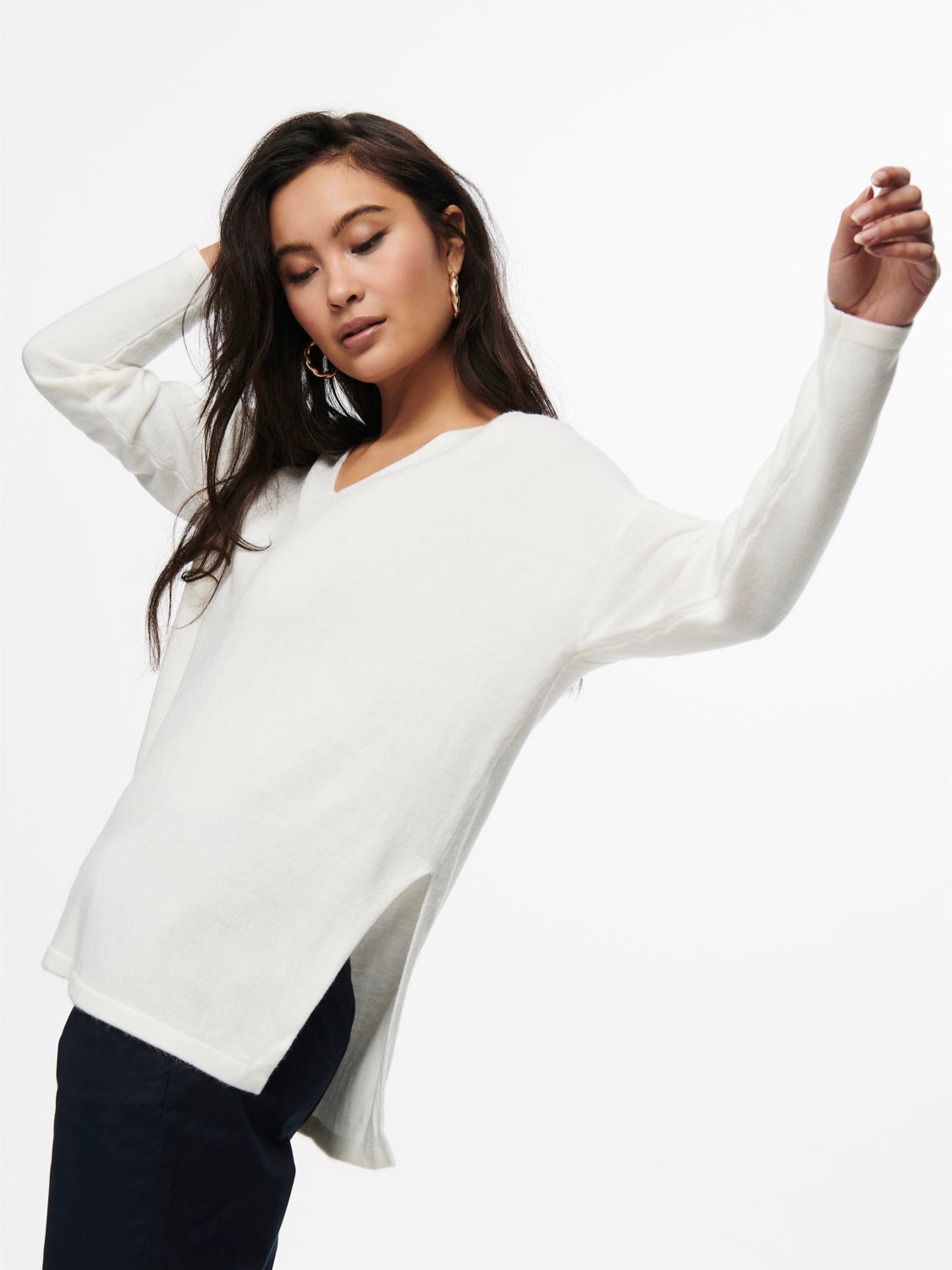 V-neck Knitted Pullover