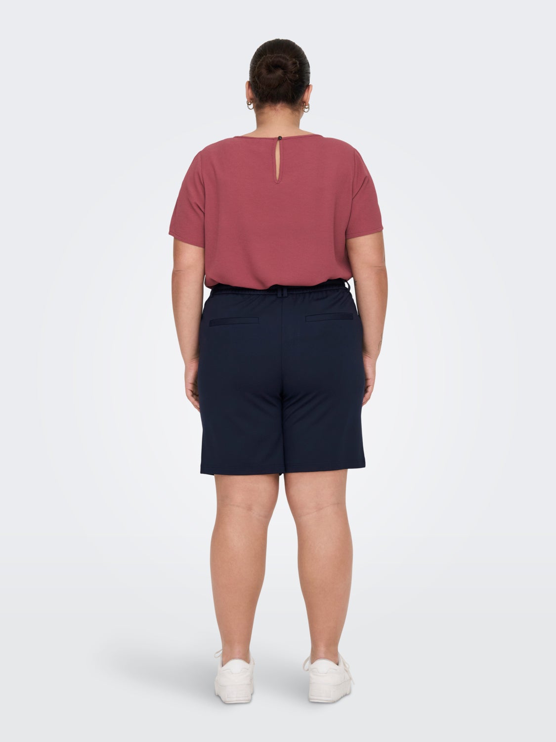 Curvy drawstring shorts