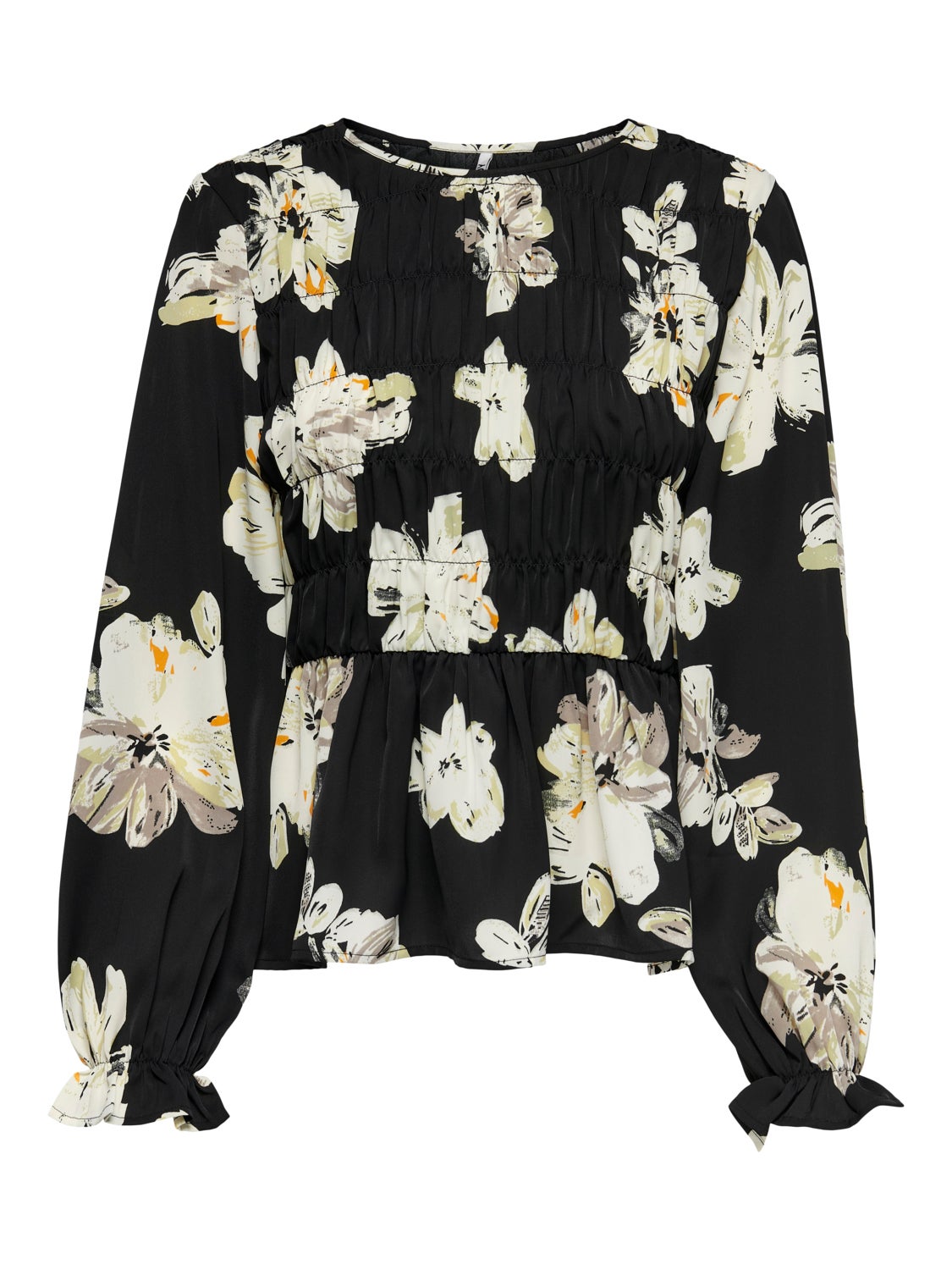 Printed long sleeve top