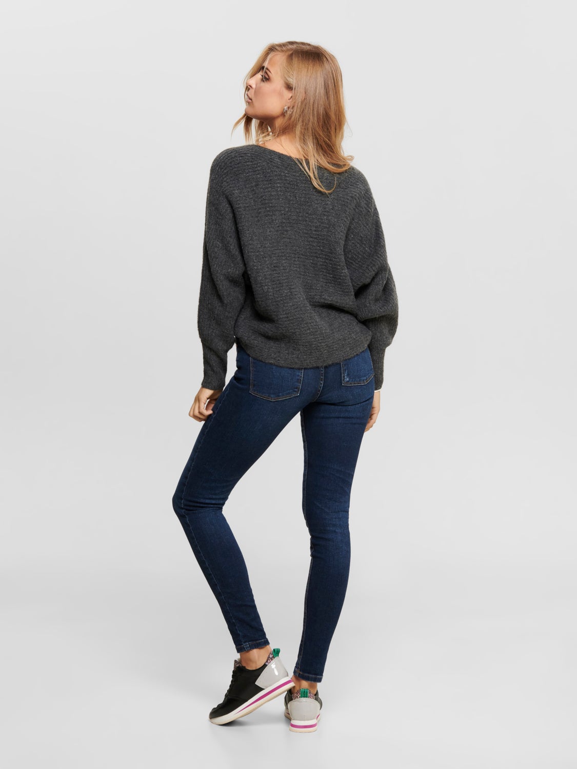 Batwing Knitted Pullover