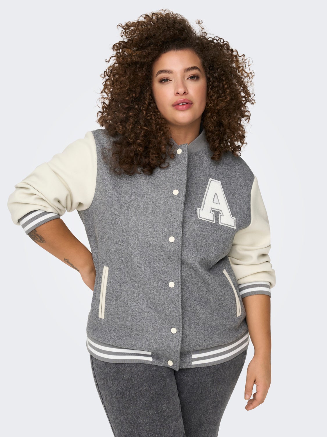 Curvy Bomber Jacket